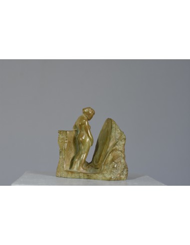 Woman with mirror