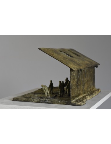 The fish auction in the warehouse